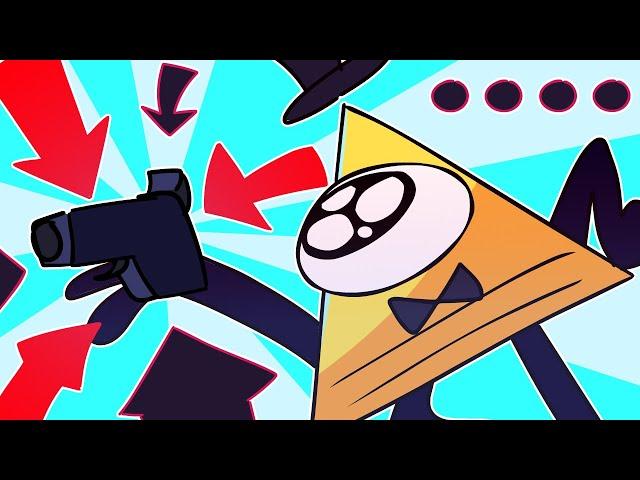 Bill Cipher has a gun (gravity Falls animation)