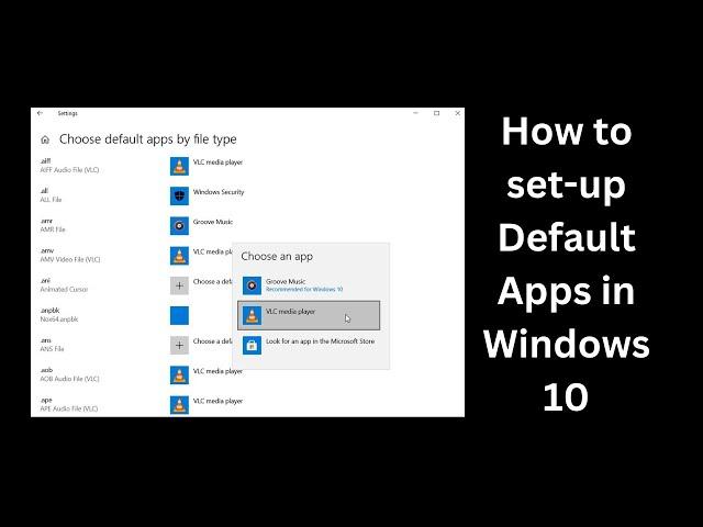 How to set up Default Apps in Windows 10