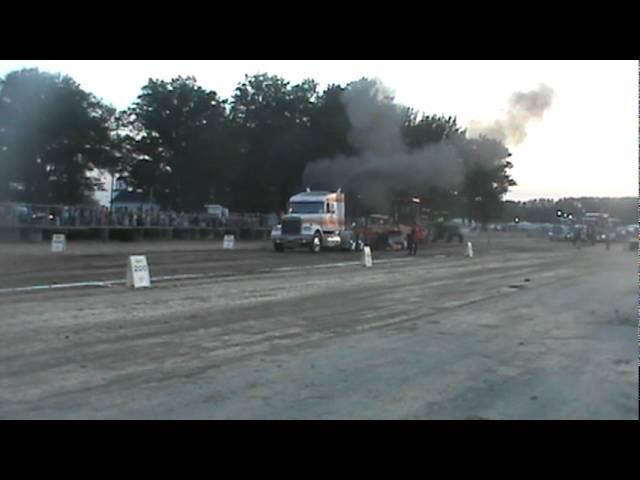 Willie Scheanon pulling his Volvo at Cortland