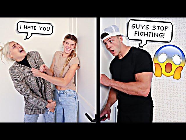 Fighting With My Sister With Door Locked Prank On Husband!!