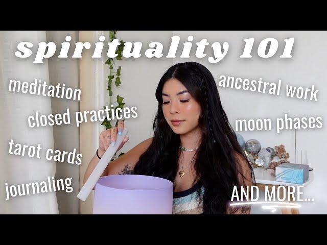 ULTIMATE BEGINNER'S GUIDE TO SPIRITUALITY // meditation, tarot, ancestral work, journaling, + more