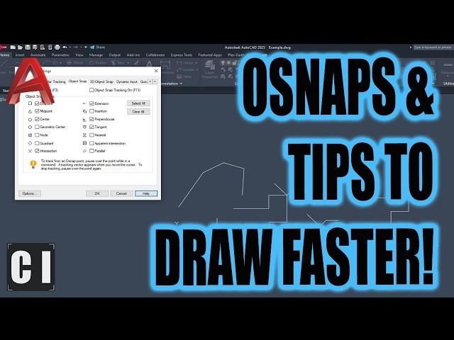 AutoCAD Snaps & Ortho Explained! Plus Must-Know Tricks to Make Edits Quicker!