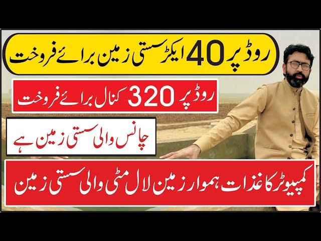 روڈ کے اوپر سستی زمین Agriculture land for sale | 0300 3966032 | cheapland for sale| zameen for sale