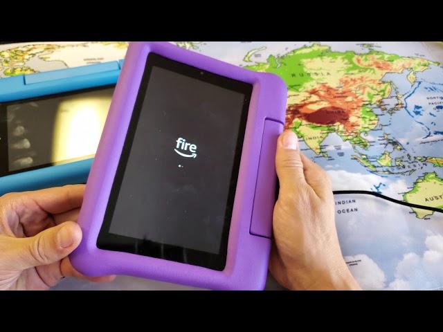 Amazon Fire 7 Kids Edition Tablet: How to FORCE A RESTART (Forced Restart)