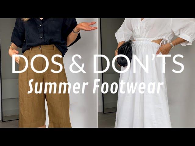 Styling Summer Shoes in Flattering Ways #youtubeshorts