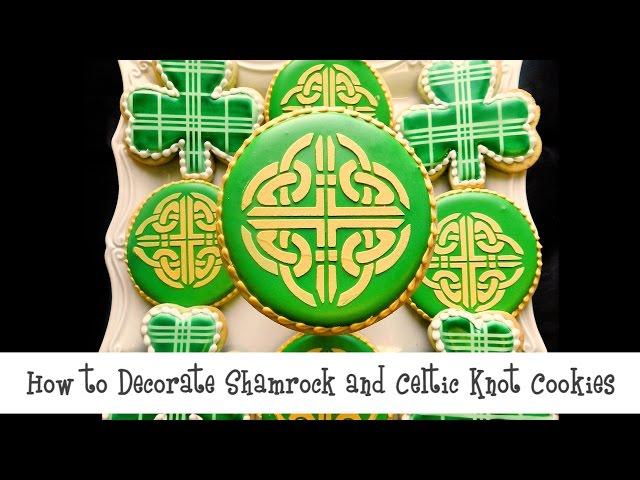 How to Decorate Shamrock and Celtic Knot Cookies