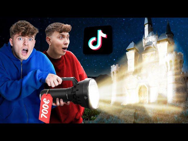 VIRALE TikTok PRODUKTE testen! (hellste Taschenlampe der Welt) ​⁠mit @Finnelyt