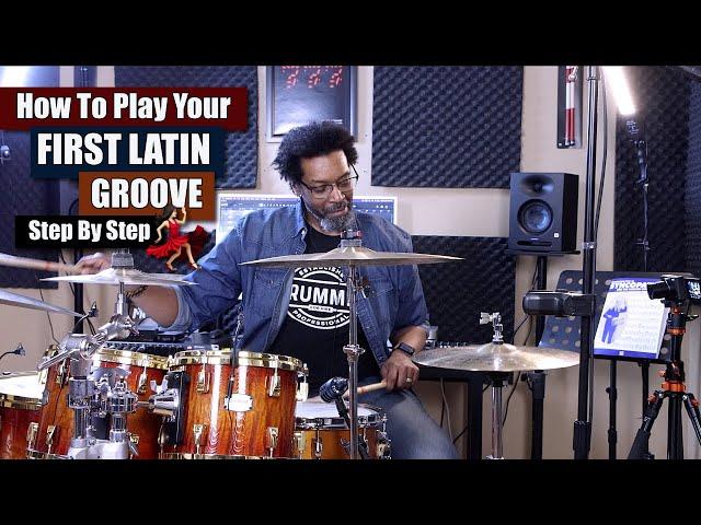 Play Your First Latin Groove   - Step By Step! (Practice Aid Video)