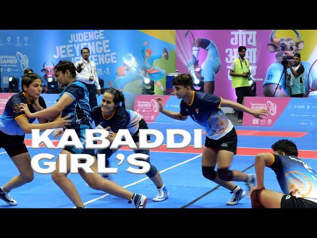 Kabaddi, Haryana Vs Rajasthan,Women's Semifinal, Highlights. 37th National Games Goa, 2023.