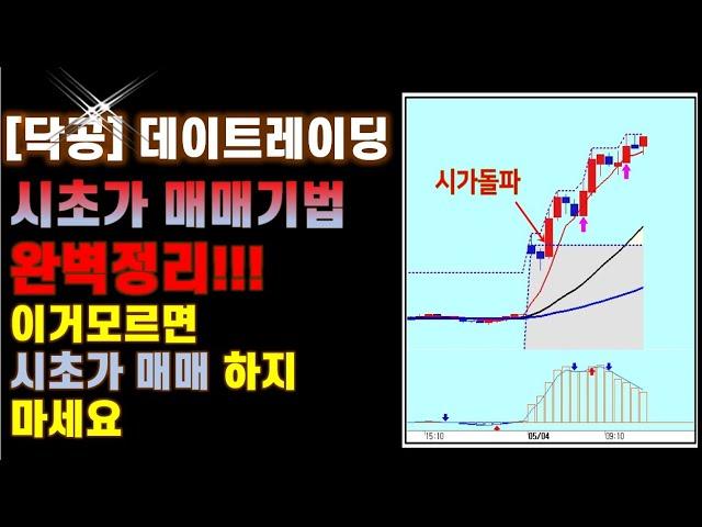 [닥공]시초가 매매 완벽정리-시초가 매매기법,이거모르면 시초가 매매하지 마세요