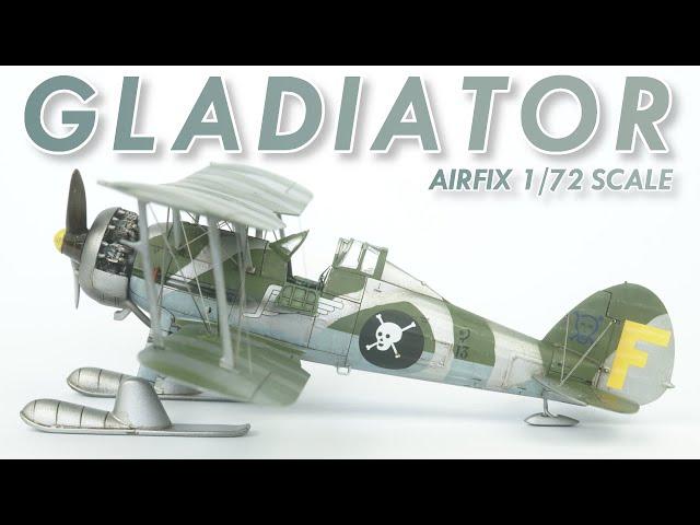 In Foreign Service: Airfix's Gloster J-8A Gladiator MK.II in 1/72! | Full Build in 4K