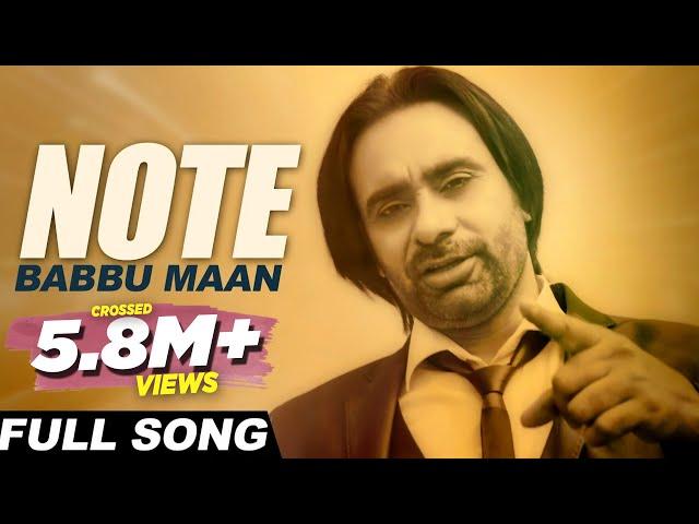 Babbu Maan - Note | Itihaas | Latest Punjabi Songs 2016