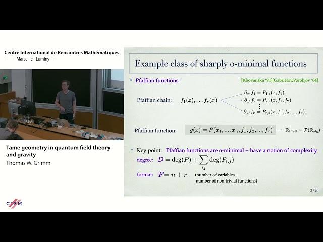 Thomas Grimm: Tame geometry in quantum field theory and gravity