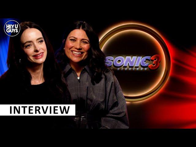 Sonic 3 - Krysten Ritter & Colleen O'Shaughnessey on acting cool around Jim Carrey, Tails uniqueness