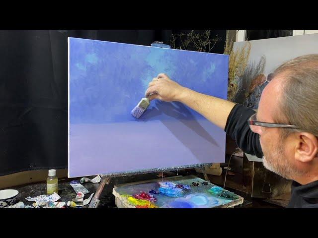 Painting video lesson "Winter sur". Artist Igor Sakharov