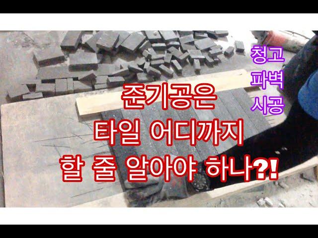 전자일개미의 타일 탐구생활#55 파벽(청고)시공