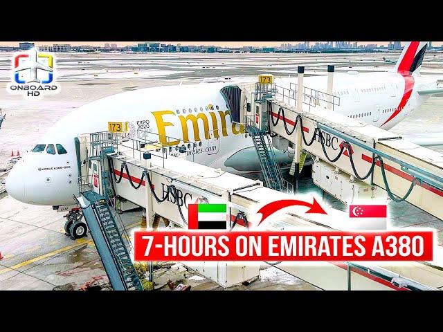 TRIP REPORT | Emirates A380 Top Experience | Dubai to Singapore | Emirates Airbus A380