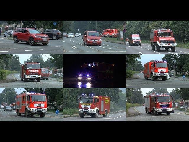 [Schweres Unwetter + Großalarm] Einsatzfahrten nach Sturzflut in Leichlingen am 10.06.2018