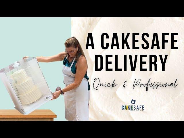 Tips for a Tiered Wedding Cake Delivery - a protective cake box for cake transportation