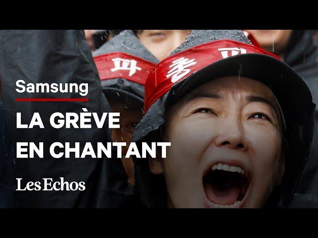 Les salariés de Samsung en Corée du Sud entamant une grève générale