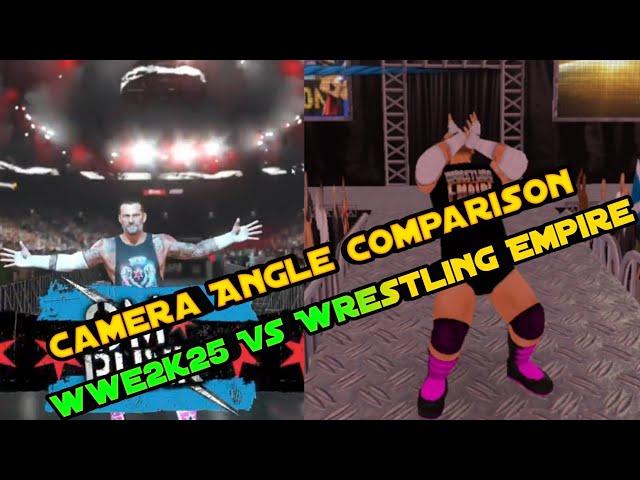 Wwe 2k25 vs Wrestling Empire - Camera Angle Comparison