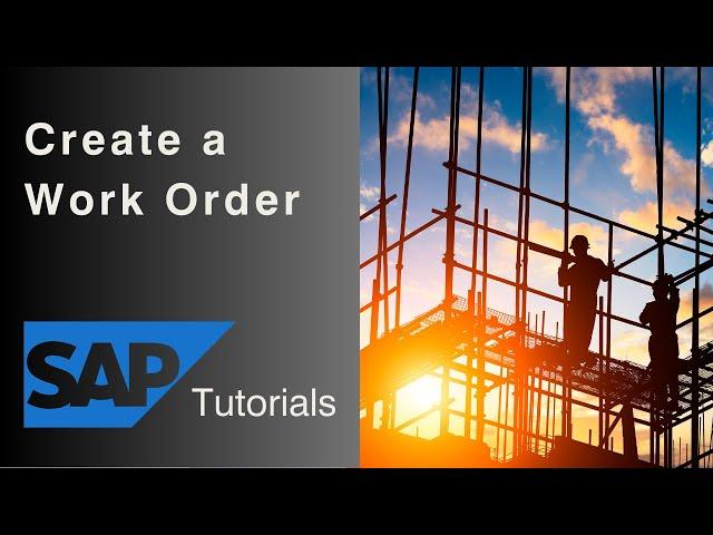 Creating a Work Order from a Notification