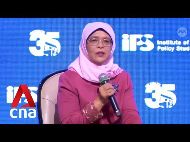 President Halimah says she is retiring but will continue to contribute