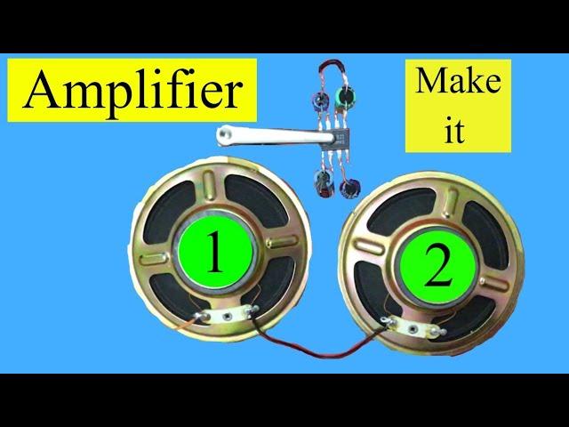 how To Make Powerful 100 Watt Amplifier Circuit