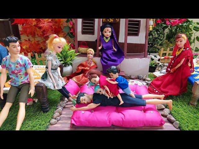 Dilli Wali Barbie Epi-240/Barbie Doll All Day Routine In Indian Village/Barbie Doll Bedtime Story