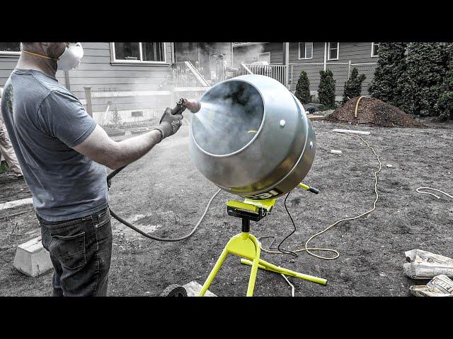 Ryobi 5 cu. ft. Concrete Mixer is MONEY: Review/Demo