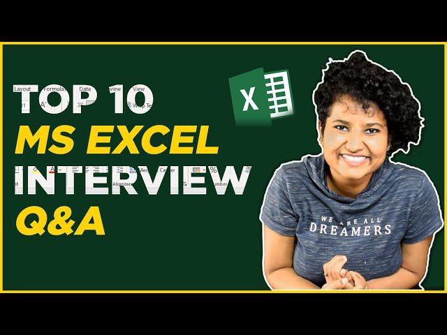 Top 10 MS Excel Interview Q&A | Part 3 of 3 | Learn MS Excel in 2023 (with Download link)