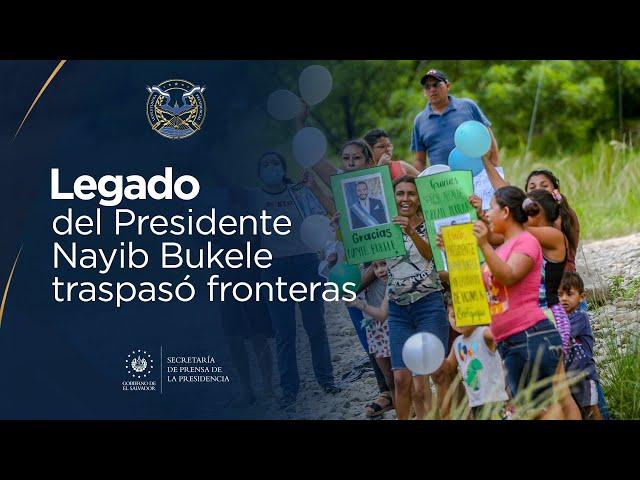 Solidaridad del Presidente Nayib Bukele también llegó a Honduras