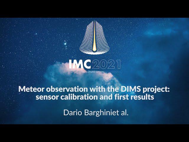 Meteor observation with the DIMS project: sensor calibration and first results