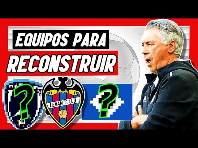 5 EQUIPOS HISTORICOS que necesitan una RECONSTRUCCION Parte 2 | Fifa 22 Modo Carrera