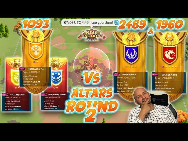 2489+1960 Vs 1093 2nd Round Altars Fight ! / Rise Of Kingdoms