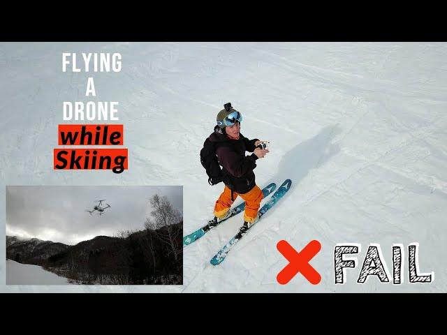 Can you fly a drone while skiing? [Active track problems on DJI drones]