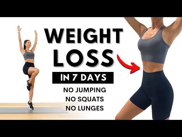 7 DAYS WEIGHT LOSS CHALLENGE50MIN Full Body Fat Burn - Ab, Arm, Back, Leg - Standing Only