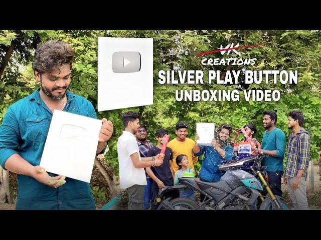 SILVER PLAY BUTTON  || Unboxing Video || 125K Subscribers || VK creations || Thank you so much All