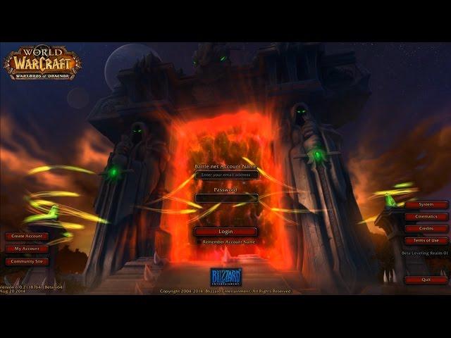 Warlords Of Draenor Login Screen & Music!