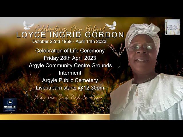 Celebrating Our Beloved Loyce Ingrid Gordon