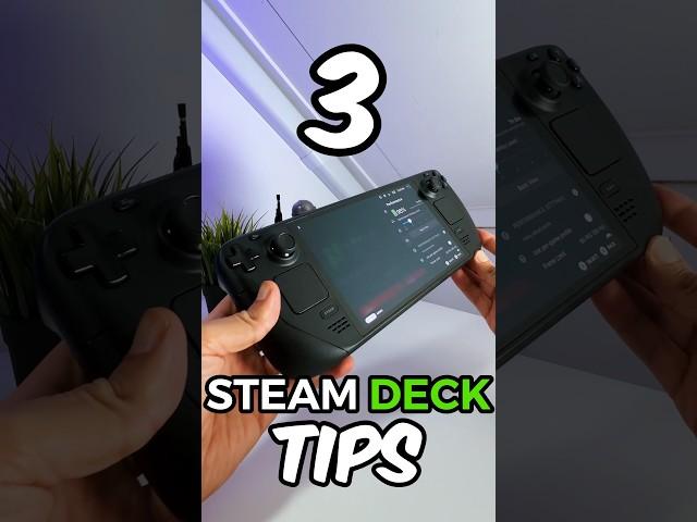 3 Steam Deck Tips for NEW Owners! 