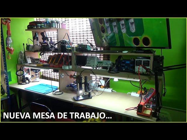 Laboratorio De Electrónica - Nueva Mesa De Trabajo - Estación De Soldadura Multímetro Cautín