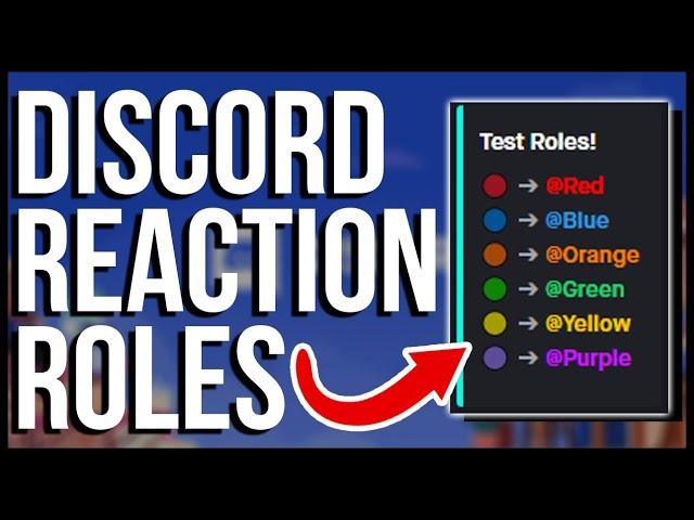 How to Setup CLEAN Reaction Roles in Discord!