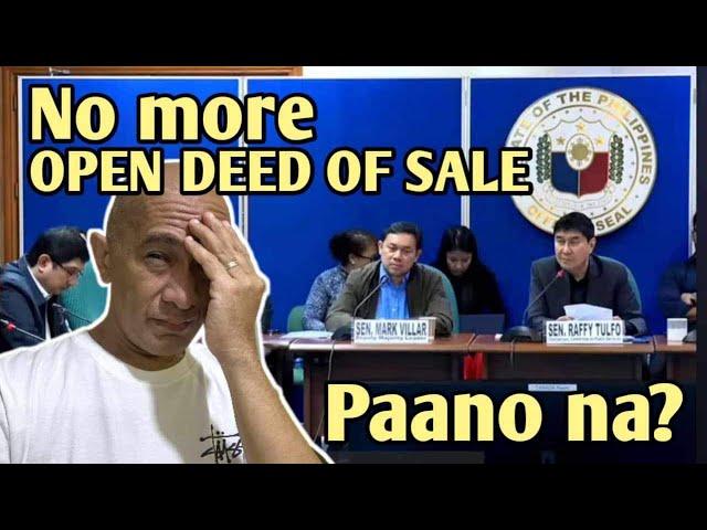 No more OPEN DEED OF SALE sa mga Sasakyan, PAANO NA?