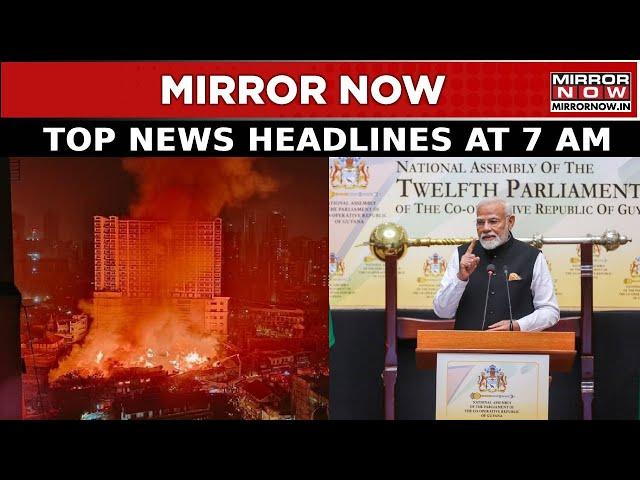 Fire Breaks Out In Multistorey Building In Mumbai | Bus Catches Fire In Ghaziabad | Superfast News