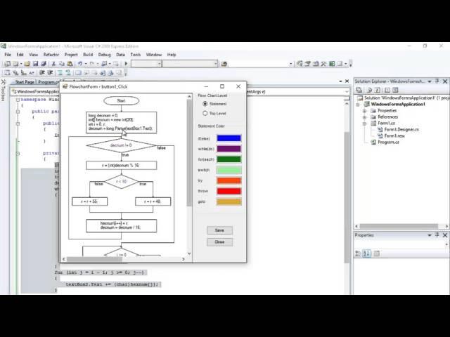 [VISUAL C# 2008] CODE TO FLOWCHART