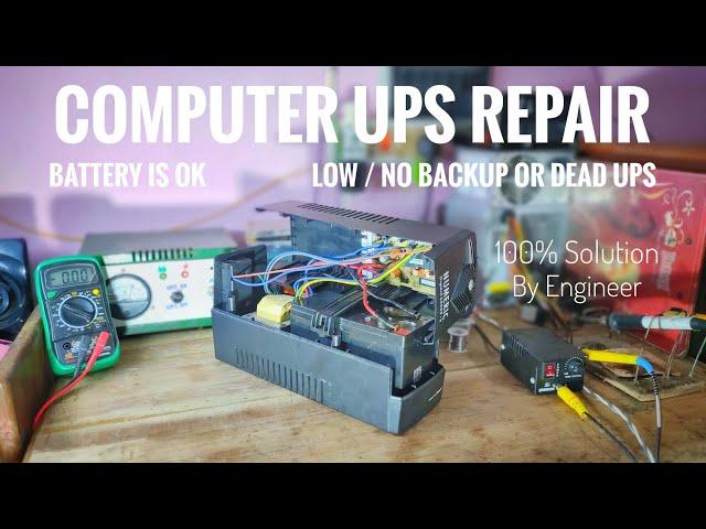 So Electronics | How to repair computer ups | low backup, battery is good | ups not working