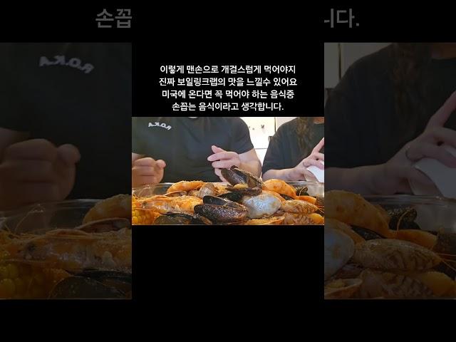 미국백수 보일링크랩(씨푸드보일) 먹기  American Bum eats seafood boil