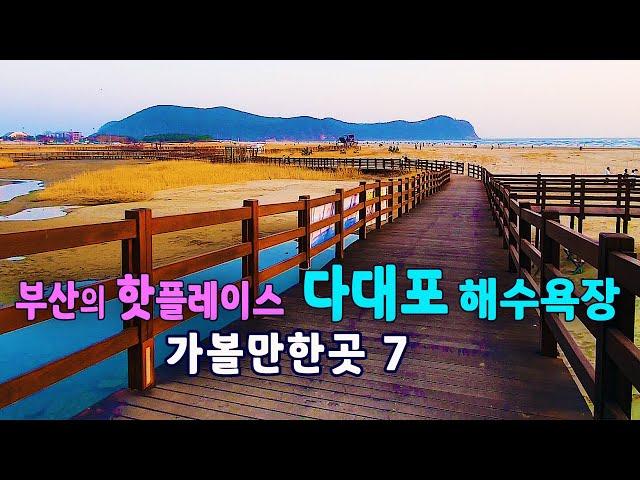 Korea travel destination Busan Dadaepo Beach