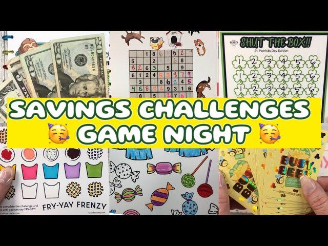 SAVINGS CHALLENGES GAME NIGHT‼️W/ FARMBOY‼️ Cash stuffing and saving for sinking funds! FUN!